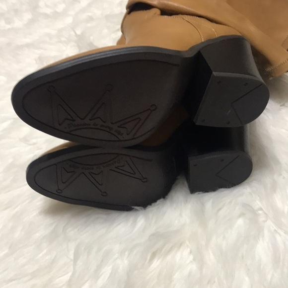 New Franco Sarto Knee High Faux Leather Boots Sz 7M - Picture 9 of 11